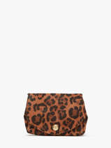 Portemonnee Leder Paul marius Bruin leopard GUSTALEO
